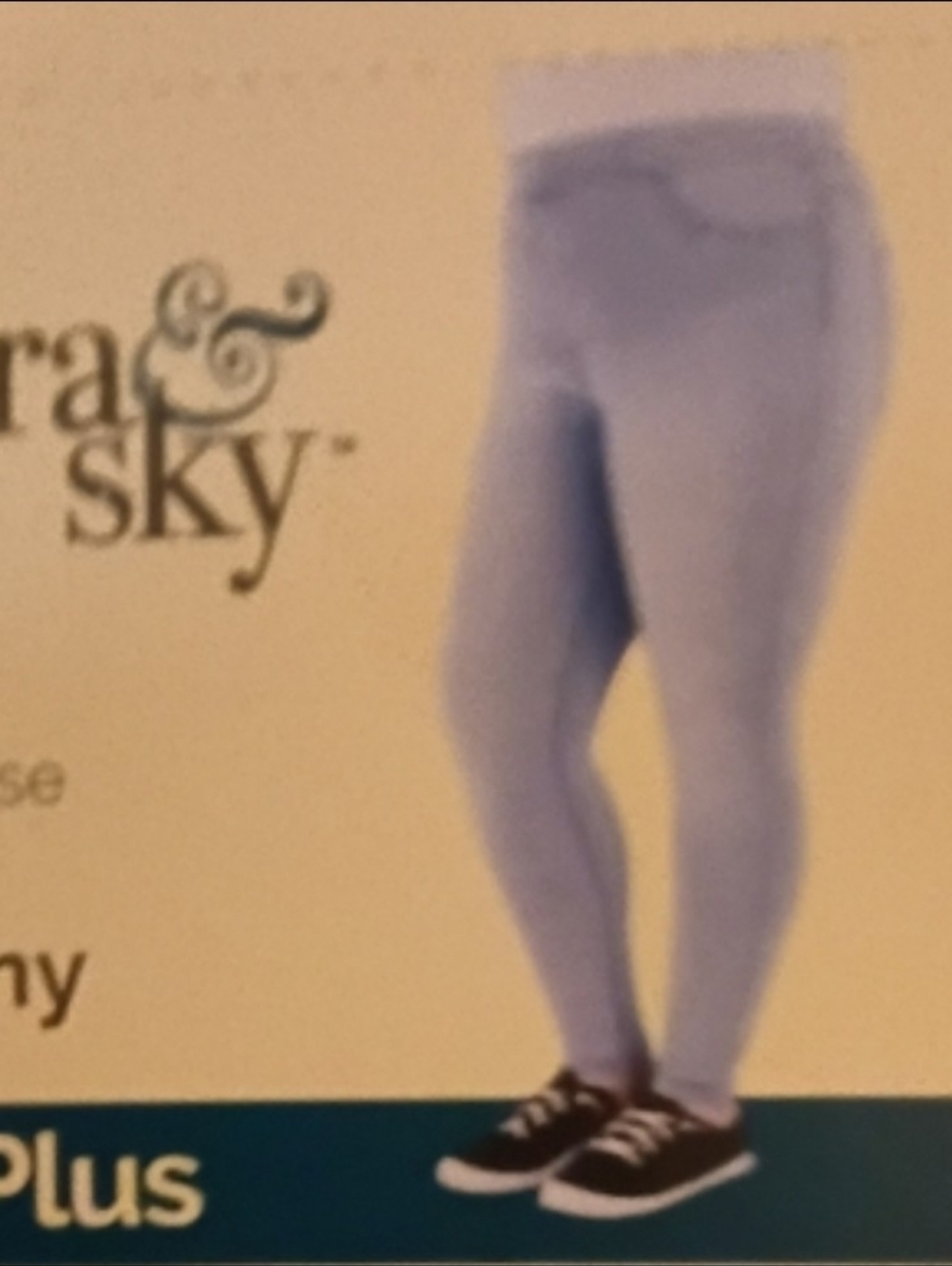 Terra & Sky Women's Plus Size Skinny Jeans - Light Blue size 2xl